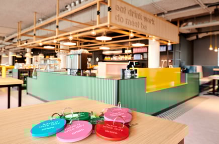 Voorbereiden op een 1,5 meter afstand vergadering op externe locatie