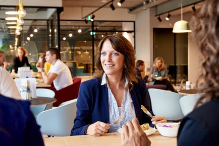 vergaderen en dineren