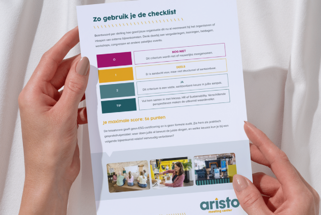 Checklist ESG-factoren externe bijeenkomsten