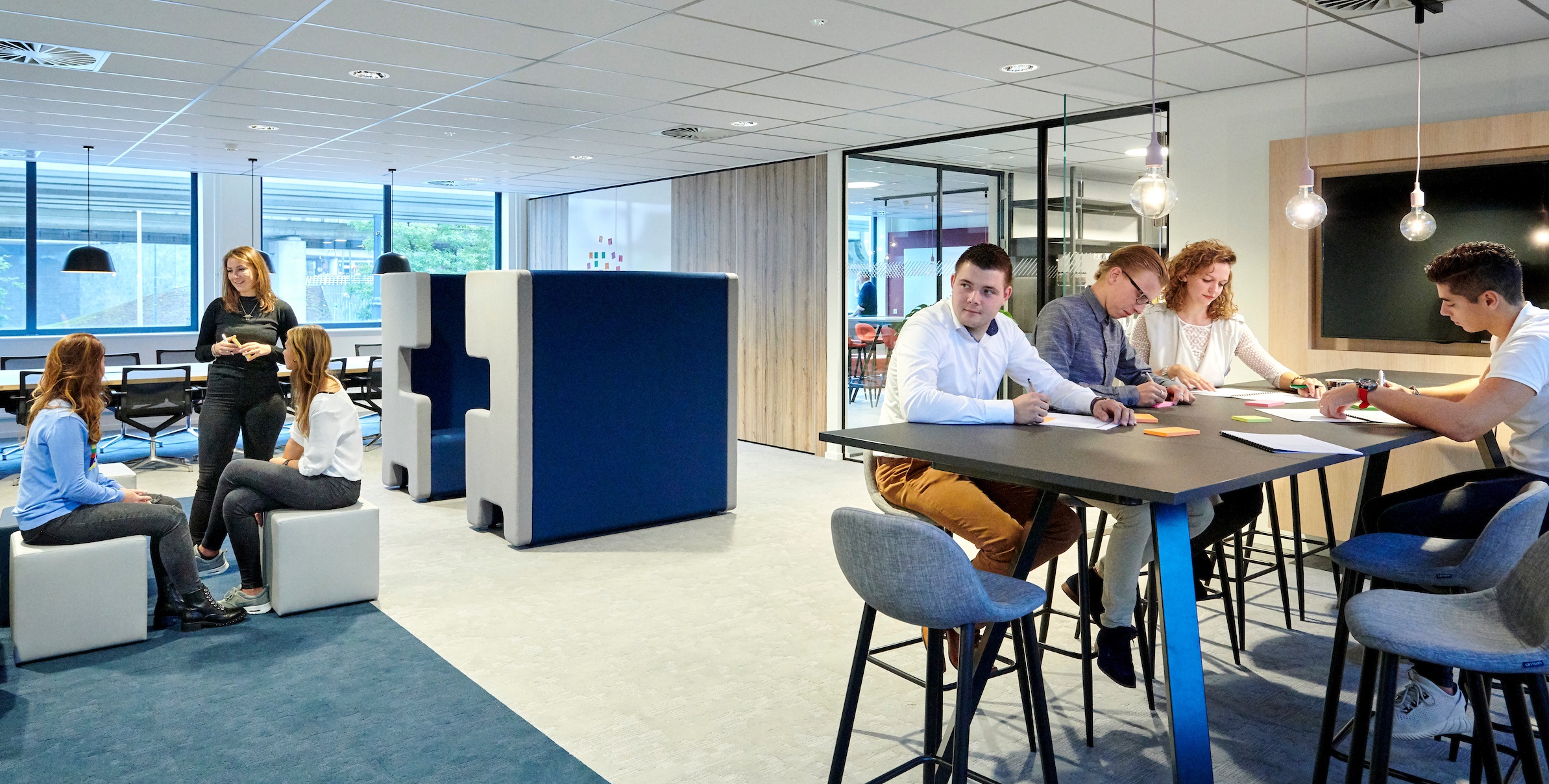 Vergadering met activiteit